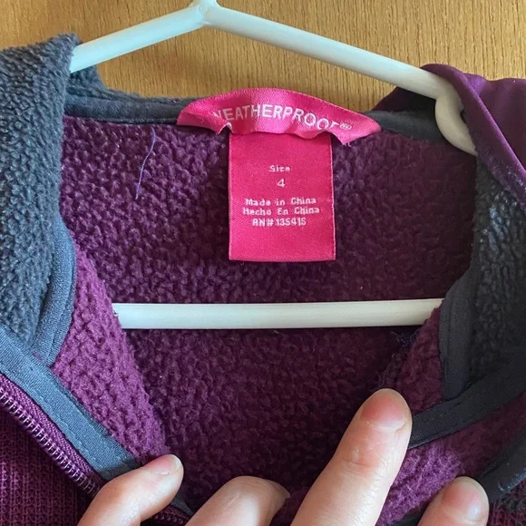 Weatherproof Deep Purple Fleece Jacket - Picture 2 of 4